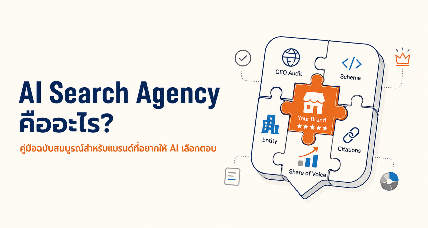 AI Search Agency คืออะไร? คู่มือฉบับสมบูรณ์สำหรับแบรนด์ที่อยากให้ AI เลือกตอบ