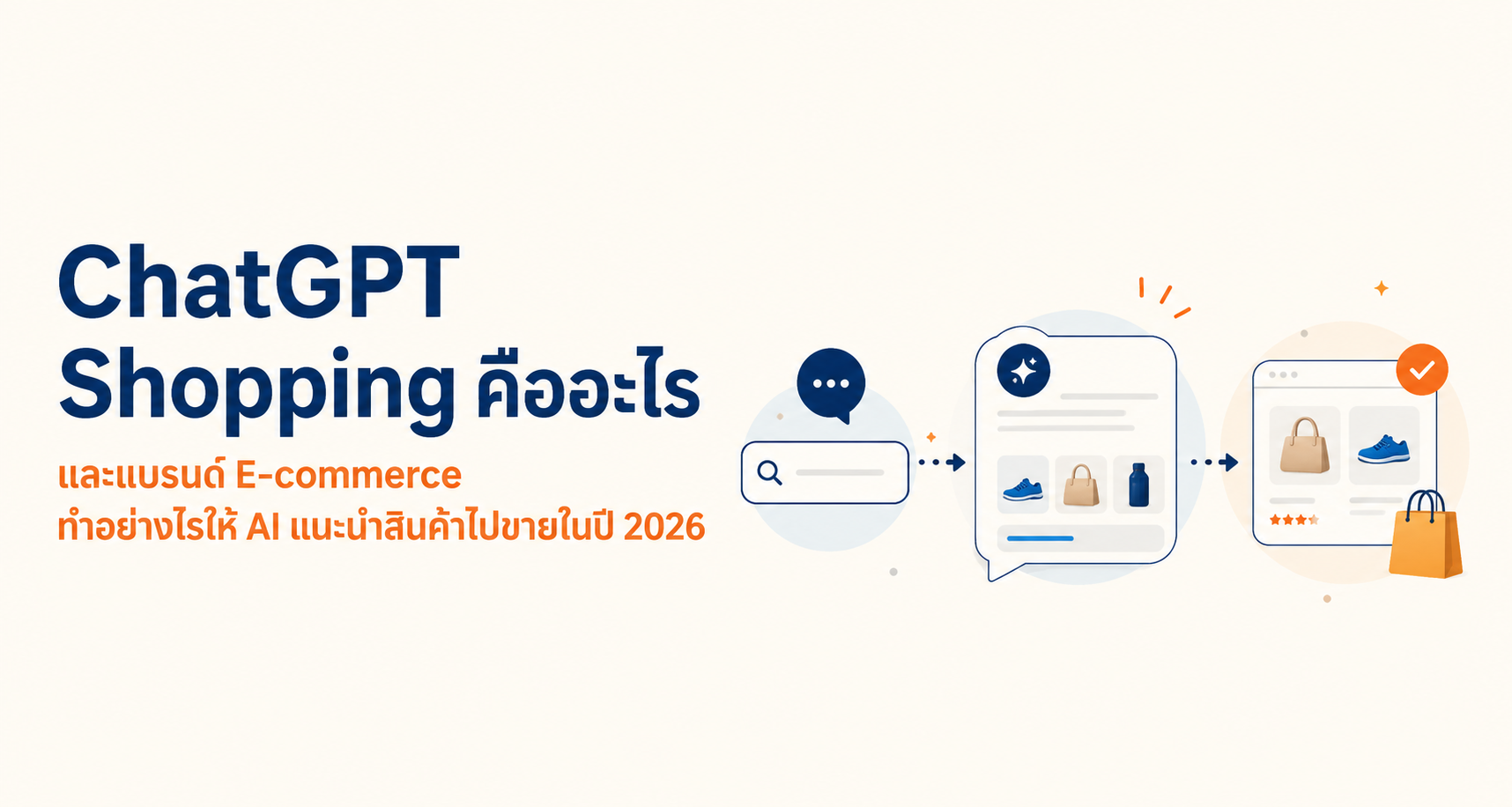 ChatGPT Shopping คืออะไร และแบรนด์ E-commerce ทำอย่างไรให้ AI แนะนำสินค้าไปขายในปี 2026