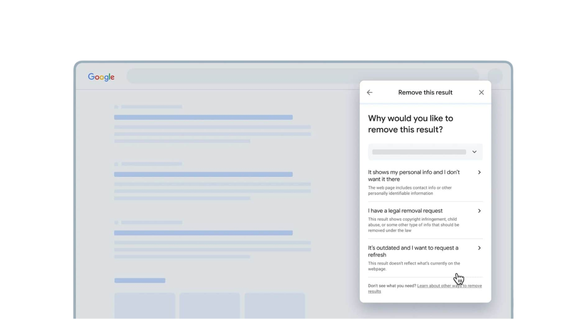 ลบข้อมูลส่วนตัวออกจาก Google
