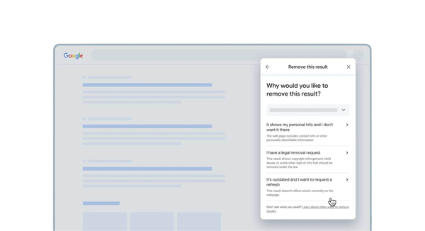 ลบข้อมูลส่วนตัวออกจาก Google